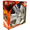 Custom Accessories 4-Pack 15" SGT-5 Wheel Covers, Replacement Hubcaps for