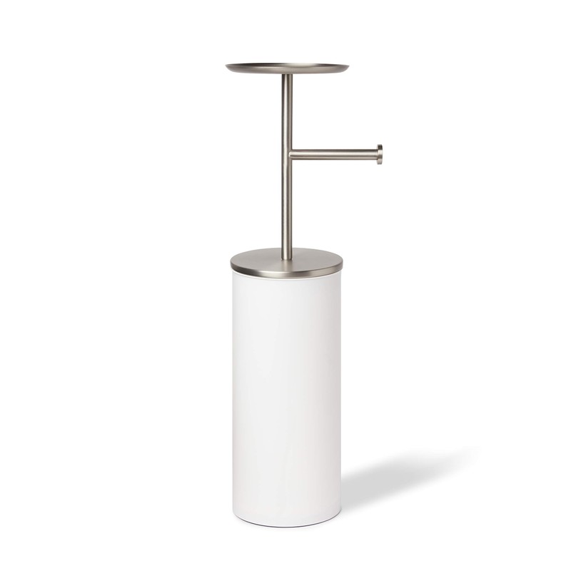 Umbra Portaloo Free Toilet Paper Holder Stand– Attractive Modern Bathroom