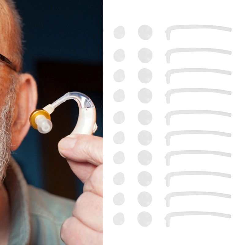 Hearing Aid Earplug Ear Plugs Eartips Domes with Sound Tube