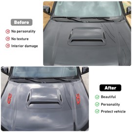 Linskip Hood & Fender Vent Covers, Compatible with Most Cars Trucks SUVs, Universal Hood Vents Cover Trim, Exterior Accessories(Red)