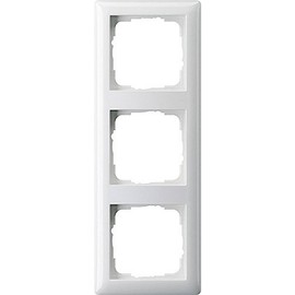 Gira Frame 021304 Triple Standard 55 Pure White Matt