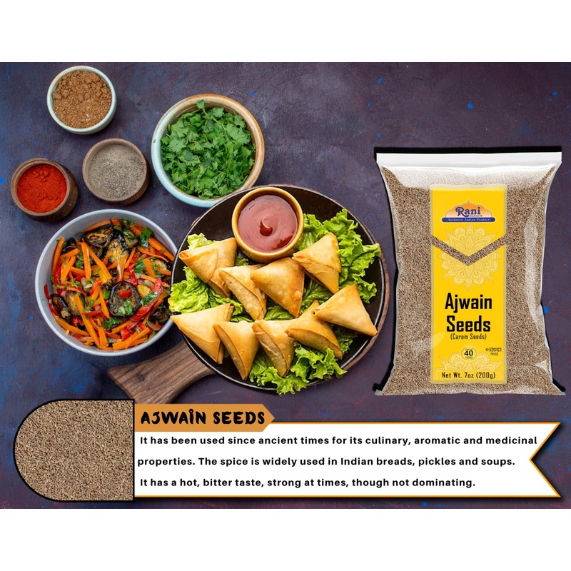 Rani Ajwain Seeds (Carom Bishops Weed) Spice Whole 7oz (200g)