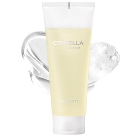 dr.pepti Centella Pure Gel Cleanser - Korean Face Wash Gentle Daily Cleanser for Sensitive Dry Skin with Salicylic Acid BHA Peptides - pH Balanced Gel to Bubble Wash, 6.76 fl.oz.
