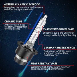 TECTICO Xenon Bulb 12 V 35 W, Extreme Vision, More Brightness, Car HID, Car Headlight Bulb