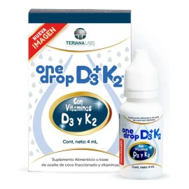 Vitamina Onedrop D3 + K2 Frasco De 4 Ml Suplemento Diario Sin Sabor