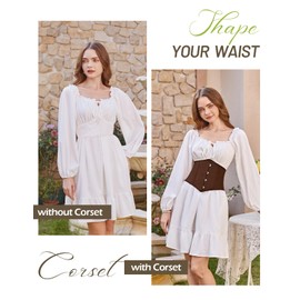 Scarlet Darkness Women Renaissance Corset Belt Pirate Medieval Wide Belts Brown Size 16