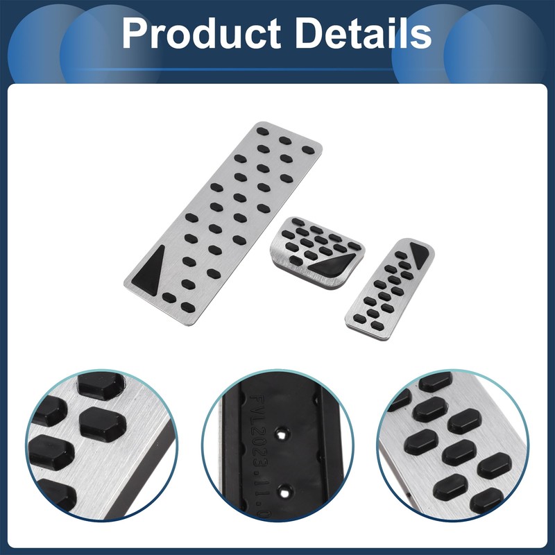REPAIROCK 3 Pcs Automatic Foot Pedal Pads Foot Accelerator Pedal
