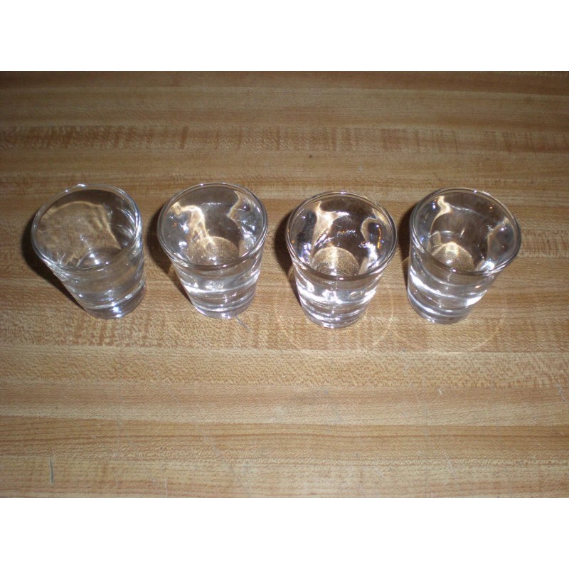Anchor Hocking 4 Anchor Hocking Shot Glass Heavy Bottom 1