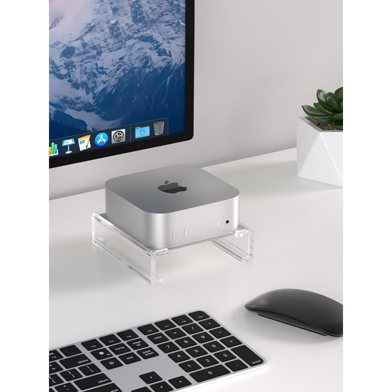TuparGo 2024 Mac mini Computer Stand,Desk Mount for Mac mini