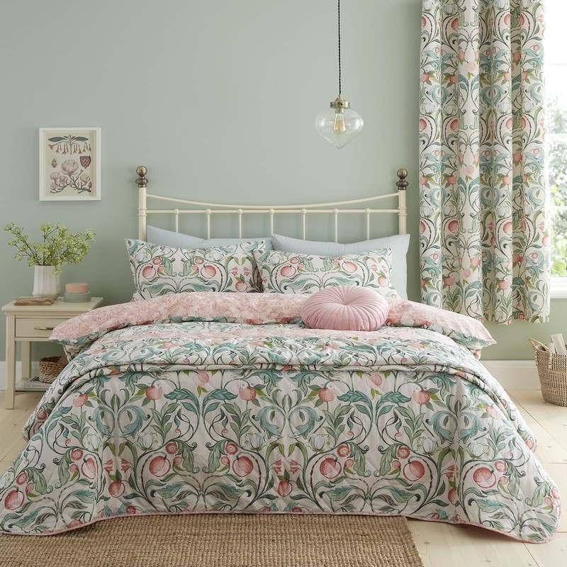 Catherine Lansfield Bedding Clarence Floral Single Duvet Cover Set with