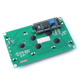 HiLetgo 2004 20X4 Pantalla LCD de Pantalla Serial con Adaptador I2C I2C Amarillo Verde Color LCD para Arduino Raspberry Pi