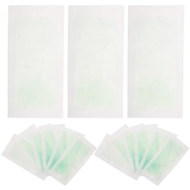 30 Tiras de Cera Depilatoria para Mujeres, Bandas para Depilación Facial y Corporal, Adhesivas y Desechables, Tamaño Mediano, Color Verde, Uso Rápido y Eficaz para Extremidades
