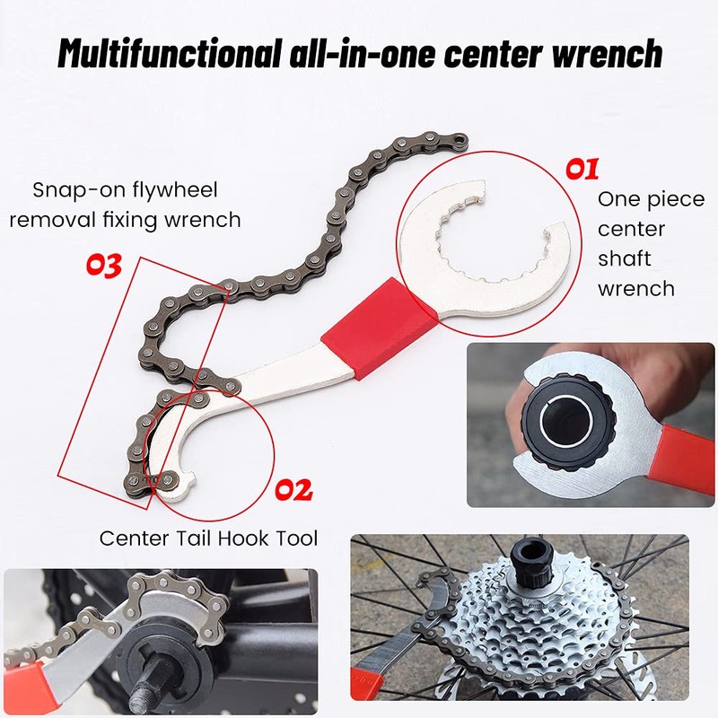 Bicycle Cassette Removal Tool, XiXiRan Bicycle Repair Tool, Disassembly Tool