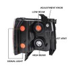 PIT66 Headlights, Compatible With 2007-2013 Chevy Silverado 1500 2500 3500