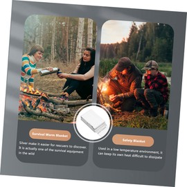 Kisangel 6pcs Survival Warm Blanket Emergency Blanket for Hiking Reflective Camping Gear Compact Lightweight