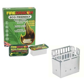 Firedragon MK II Mini Stove with 6 Fuel Tablets I Economy Set I Environmentally Friendly I Free from Harmful Substances I Camping Stove I Small I Lightweight I Space Saving I Set of 6 Tablets