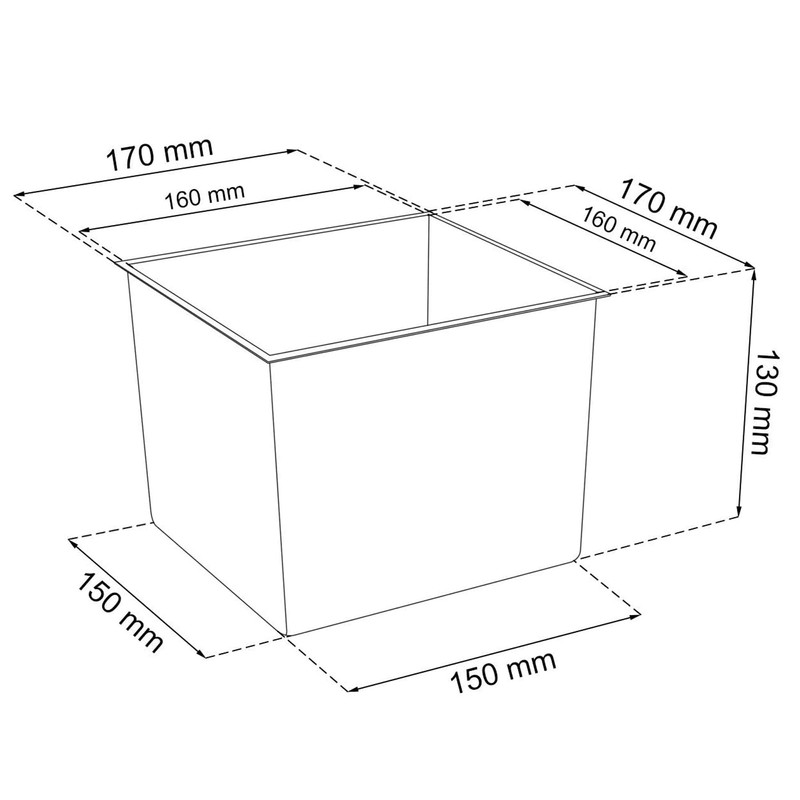 S size White URBI 32 cm tall plastic flower pot