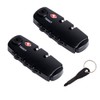 (2 Pieces) lizipai(Customs Locks) Combination Lock TSA Customs Lock Fixed