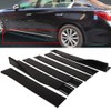 SCITOO Matte Black Rocker Panel Exterior Lower Side Bottom Line