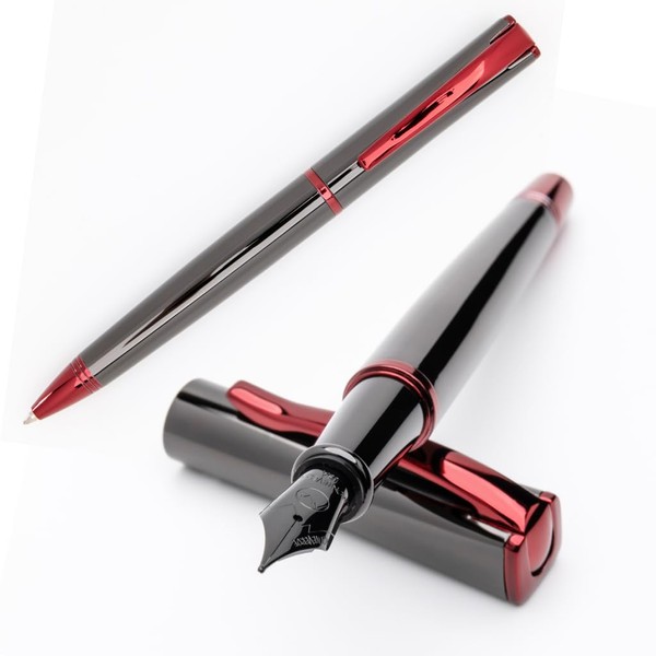 Monteverde USA Impressa Fountain Pen Gift Set (Gun Metal) Medium