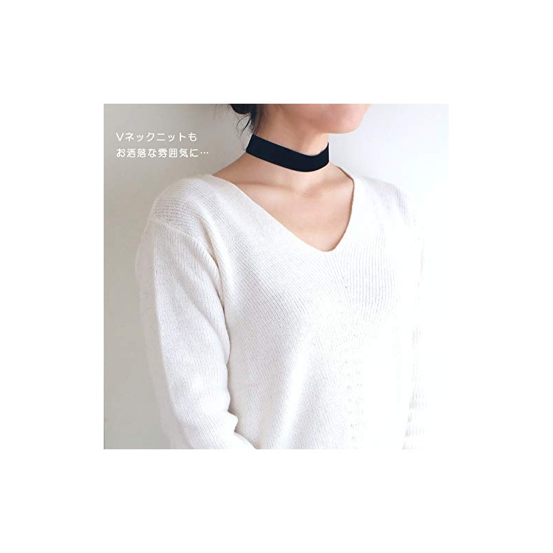 dplus arts Choker Velvet Men's, Women's, Kids, Metal Fittings, Silver,