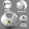 Keyed Padlock, [2 Pack][Waterproof] [Anticut] Diyife 70mm Stainless Steel Disc