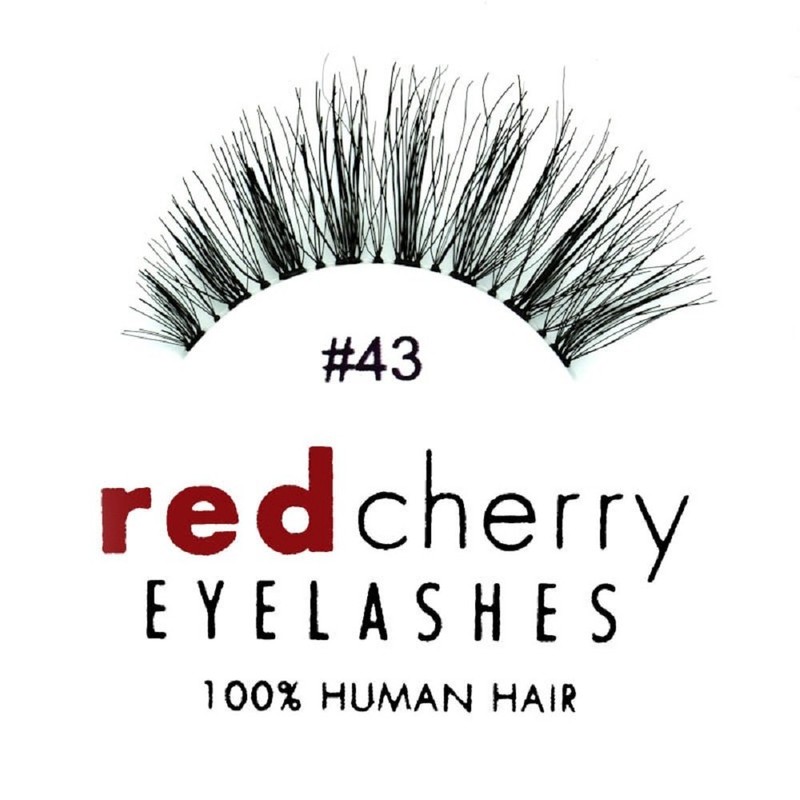 Red Cherry Eyelashes # 43 Celebrity Eyelashes, Handmade & Hand-Crafted,