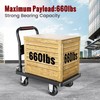 TIDY PALM Upgraded Foldable Push Cart Dolly | 660 lbs.Capacity