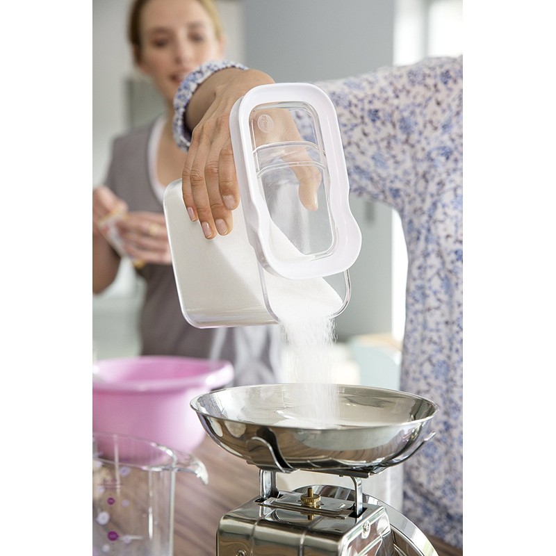 Emsa Optima 513556 x 4 Stackable Storage Containers for Dry