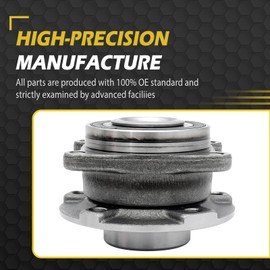 OWAYSAFE AWD Front for 14-20 Jeep Cherokee Wheel Bearing Hub, 2014 2015 2016 2017 2018 2019 2020 with Option Code SDJ Off Road Suspension Driver Passenger Side Replacement Assembly 512513 2PC