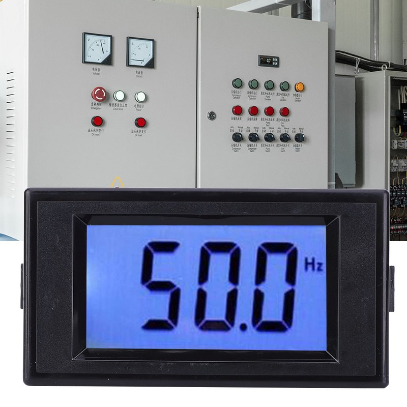 D69‑HZ Digital Display Frequency Meter 45.0~65.0Hz AC80~300V Cymometer with LCD
