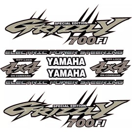 Yamaha Grizzly 700 4x4 Special Edition OEM ATV Tank Upgrade Decal Sticker kit