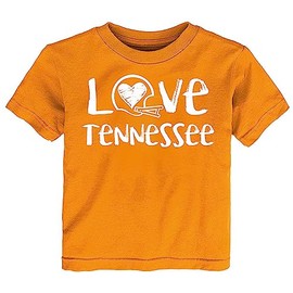 Future Tailgater Loves Football Baby Toddler Youth Chalk Art T-Shirt for Tennessee Fans (US, Age, 6 Years, 8 Years) Orange