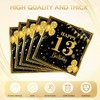 40pcs 13th Happy Birthday Napkins Black and Gold Happy Birthday