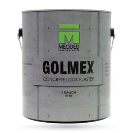 Meoded Paint & Plaster | Golmex Concrete Look Plaster | Lime/Cement Based Plaster for Interior and Exterior Walls | Concrete Finish