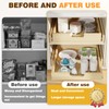 Grehitk Pullout Cabinet Organizer, 11''W×21''D×3''H Slide Out Shelves for Kitchen