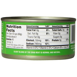 Crown Prince, Fancy White Lump Crab Meat, 6 oz