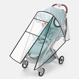 Roysmart Universal Rain Cover for Prams, Rain Cover for Buggy, Easy to Install on Any Pushchair, Good Air Circulation
