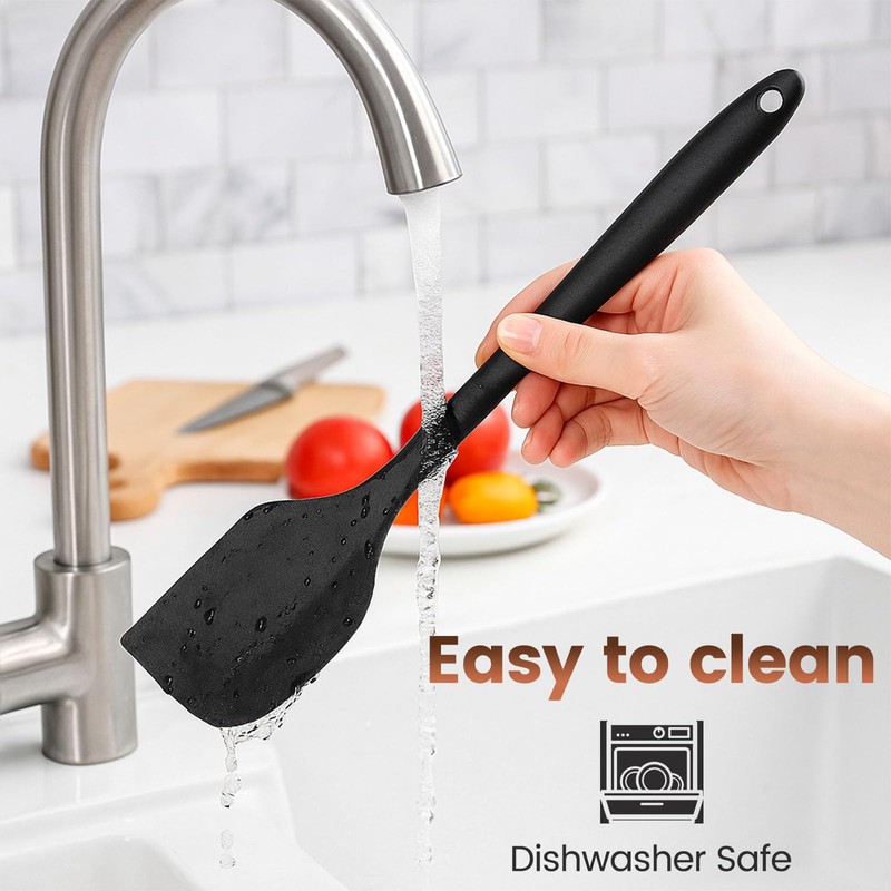 HANSGO Silicone Spatula Set, 6 PCS Food Grade Kitchen Utensils