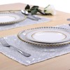 Sequin Placemats Set of 6, Heat-Resistant Dining Table Mats, Stain-Resistant
