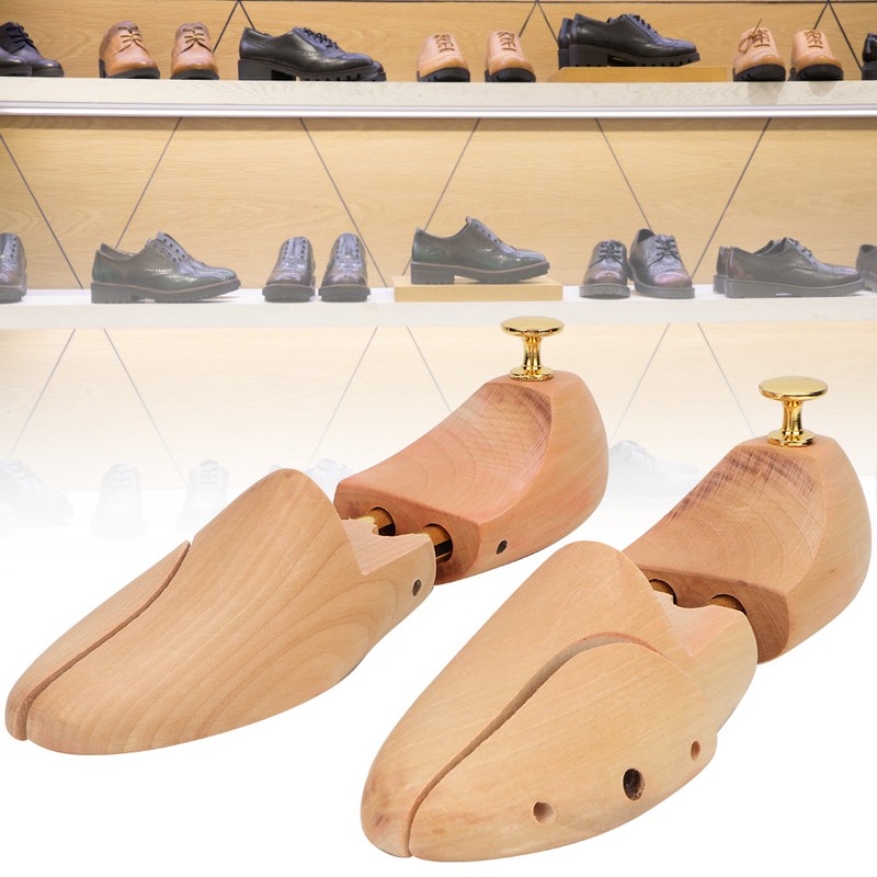 2Pcs Wood Anti Deformation Anti Wrinkle Adjustable Women Men Shoe