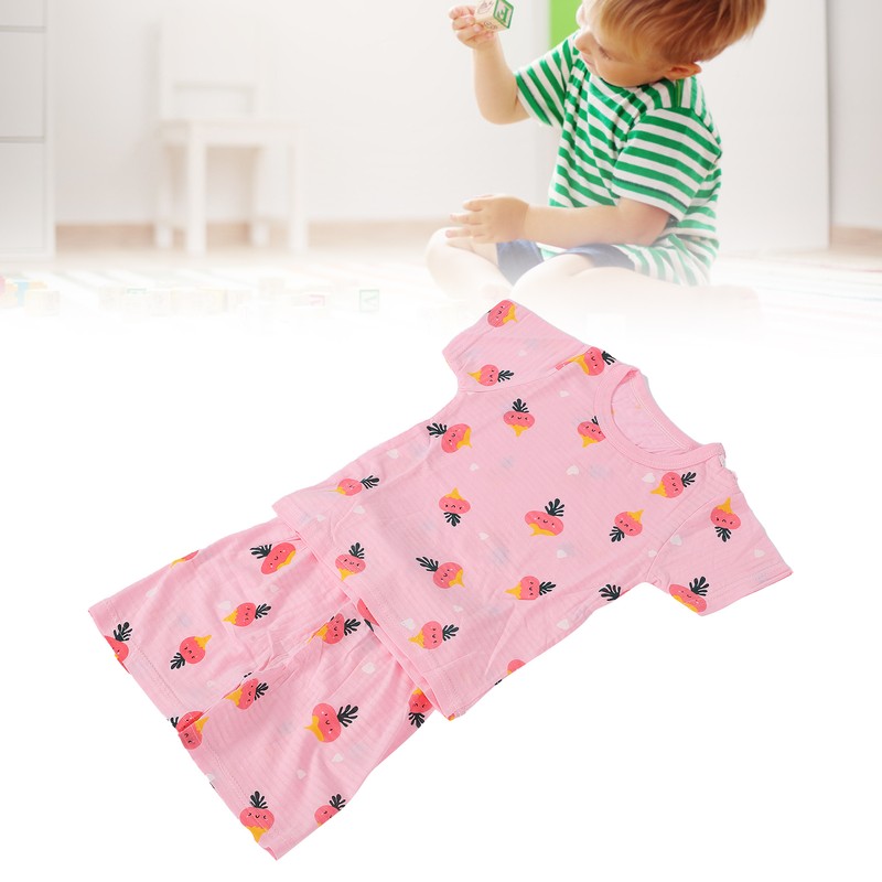 Baby Short Sleeve TShirt Short Pants Breathable Summer Clothes Pajamas