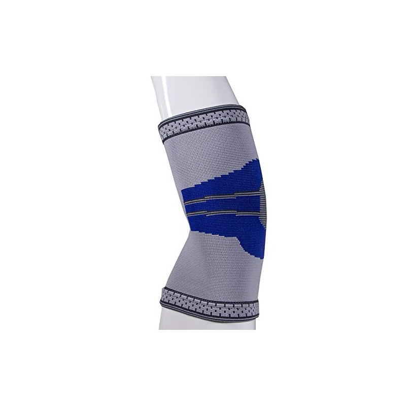Elastic Elbow Support Compression Sleeve, Silver (Side Stays), Small
