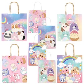Partymelon 20 Pcs Cute Animals Gift Bags for Kids Party Supplies Birthday Decorations Baby Shower