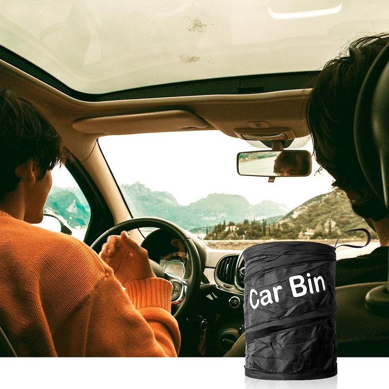 Jagowa Collapsible Car Bin,Portable and Waterproof Trash Can for Vehicles,