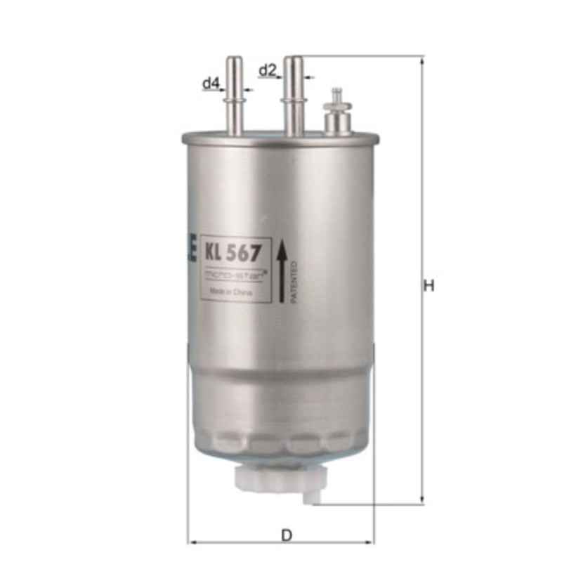 Knecht KL 567 Fuel Filter