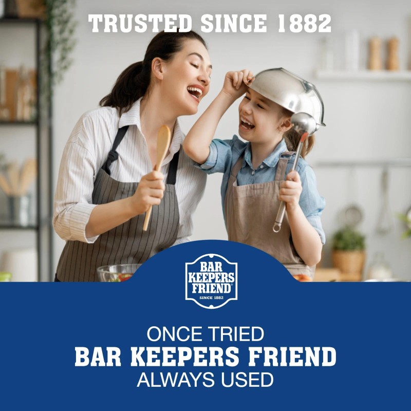 Bar Keepers Friend Stainless Steel Cleaner and Polish Pack of