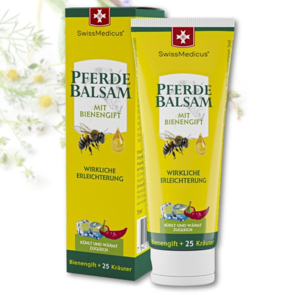 SwissMedicus Horse Balm with Bee Venom & 25 Herbs -