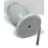 OPTIMUM Memorial Cemetery Flower Vase - Plastic (White Granite) with