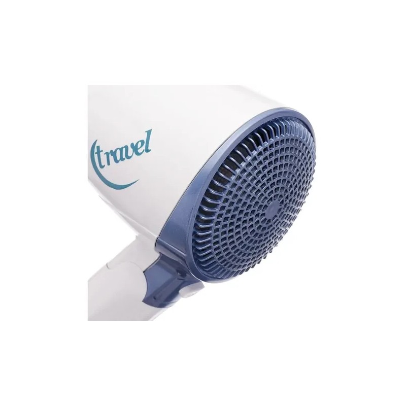 Secadora Cabello Plegable P/viaje Iones Timco Tra-2000 Color Blanco
